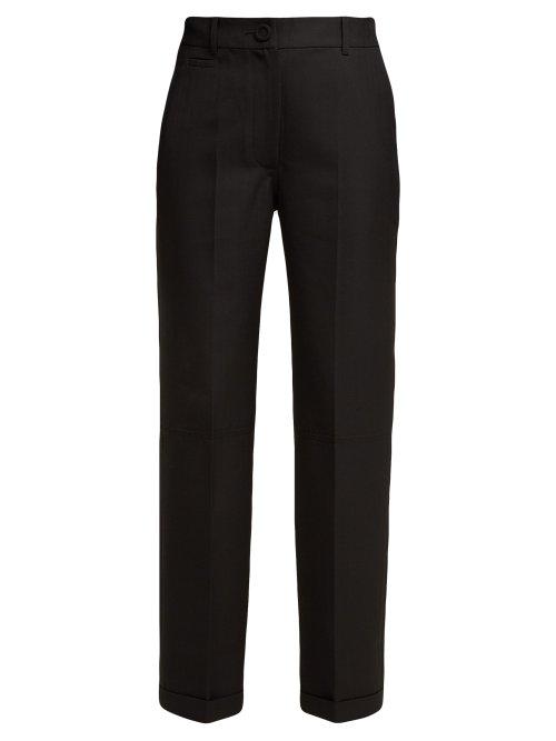 Matchesfashion.com Jacquemus - Le Pantalon Carino High Rise Cotton Trousers - Womens - Black