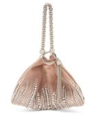 Matchesfashion.com Jimmy Choo - Callie Crystal-embellished Suede Clutch Bag - Womens - Silver Multi
