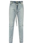 Matchesfashion.com Fear Of God - Inside Out Slim Leg Jeans - Mens - Light Blue