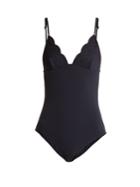 Stella Mccartney Scallop-edged Broderie Anglaise Swimsuit