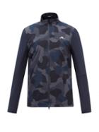 J.lindeberg - Packlight Camo-print Technical-jersey Jacket - Mens - Navy