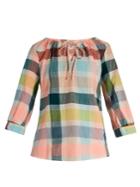 Ace & Jig Rosa Checked-cotton Top