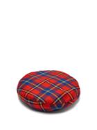 Matchesfashion.com Versace - Tartan Wool Beret - Womens - Red