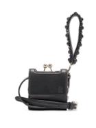 Matchesfashion.com Simone Rocha - Beaded Mini Wristlet Strap Leather Bag - Womens - Black