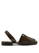 Goya Patent Leather Slingback Sandals