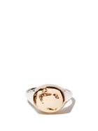 Matchesfashion.com Pearls Before Swine - Engraved 14kt Gold-plated & Sterling-silver Ring - Mens - Gold