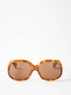 Port Tanger Eyewear - Yamina Round Acetate Sunglasses - Mens - Brown