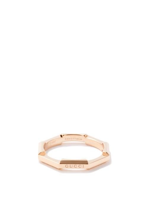Gucci - Link To Love 18kt Rose-gold Ring - Womens - Rose Gold