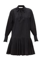 Matchesfashion.com See By Chlo - Dropped-waist Cotton Shirt Dress - Womens - Black