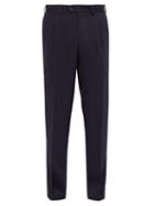 Matchesfashion.com Arj - Jona Linen Blend Tailored Trousers - Mens - Blue