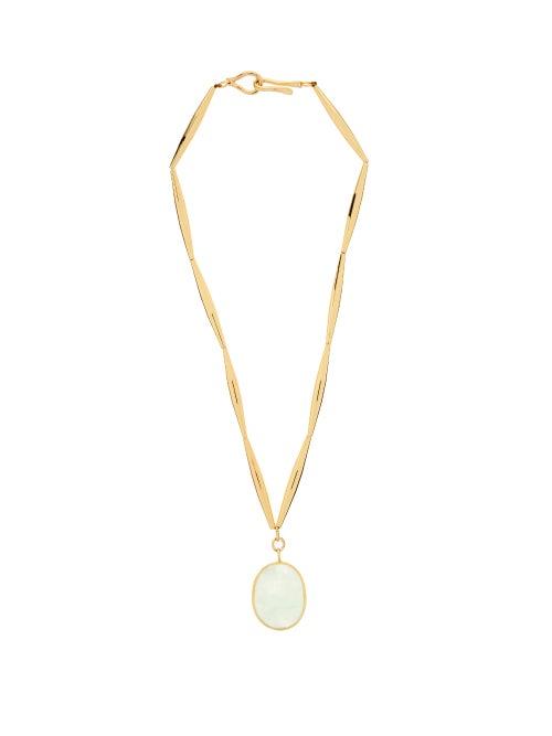 Matchesfashion.com Tohum - Theia Resort Crystal & 24kt Gold-plated Necklace - Womens - Gold