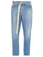 Matchesfashion.com Off-white - Slim Fit Jeans - Mens - Light Blue