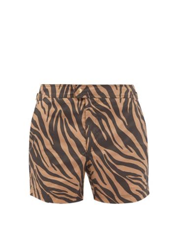 Tom Ford - Tiger-print Swim Shorts - Mens - Multi