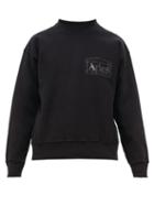Matchesfashion.com Aries - Temple Crew Neck Cotton Sweatshirt - Mens - Black