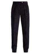 Matchesfashion.com Giuliva Heritage Collection - Husband Slim Fit Corduroy Trousers - Womens - Navy