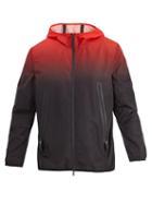 Matchesfashion.com Blackbarrett By Neil Barrett - Degrad Hooded Shell Windbreaker Jacket - Mens - Red Multi