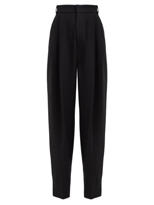 Matchesfashion.com Joseph - Linn High Waisted Wide Leg Trousers - Womens - Black