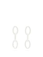 Matchesfashion.com All Blues - Ellipse Mismatched Sterling Silver Drop Earrings - Womens - Silver