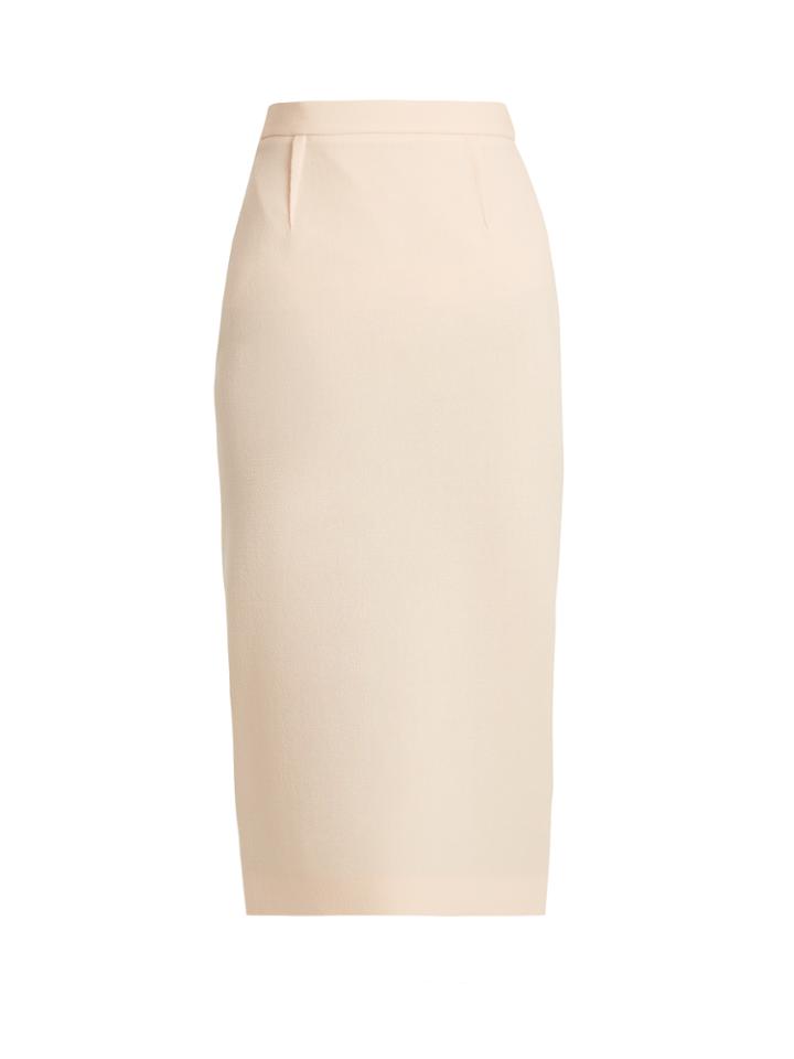 Roland Mouret Arreton Double-wool Crepe Pencil Skirt