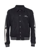 Amiri - Bone-appliqu Jersey Jacket - Mens - Black