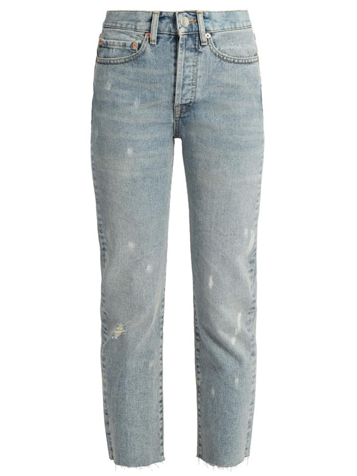 Raey Unisex Raw-hem Jeans