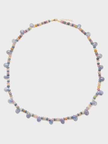 Jia Jia - Rainbow Sapphire, Tanzanite & 14kt Gold Necklace - Womens - Rainbow