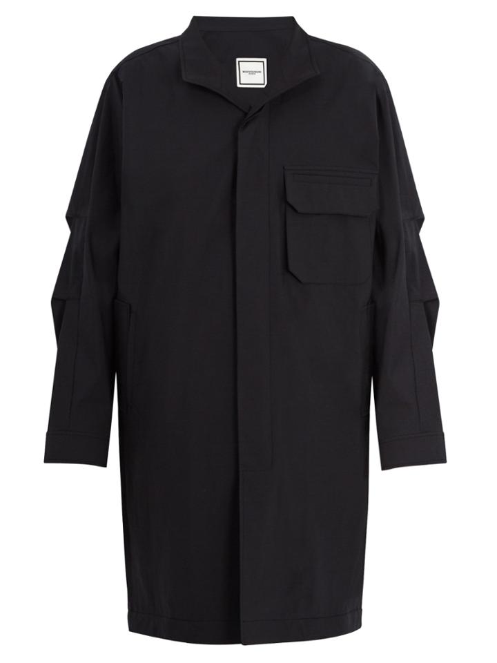 Wooyoungmi Patch-pocket Cotton-blend Overcoat