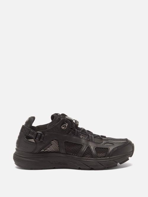 Salomon - Techsonic Advanced Leather Trainers - Mens - Black