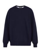 Matchesfashion.com Calvin Klein 205w39nyc - Logo Embroidered Cut Out Cotton Sweatshirt - Mens - Navy