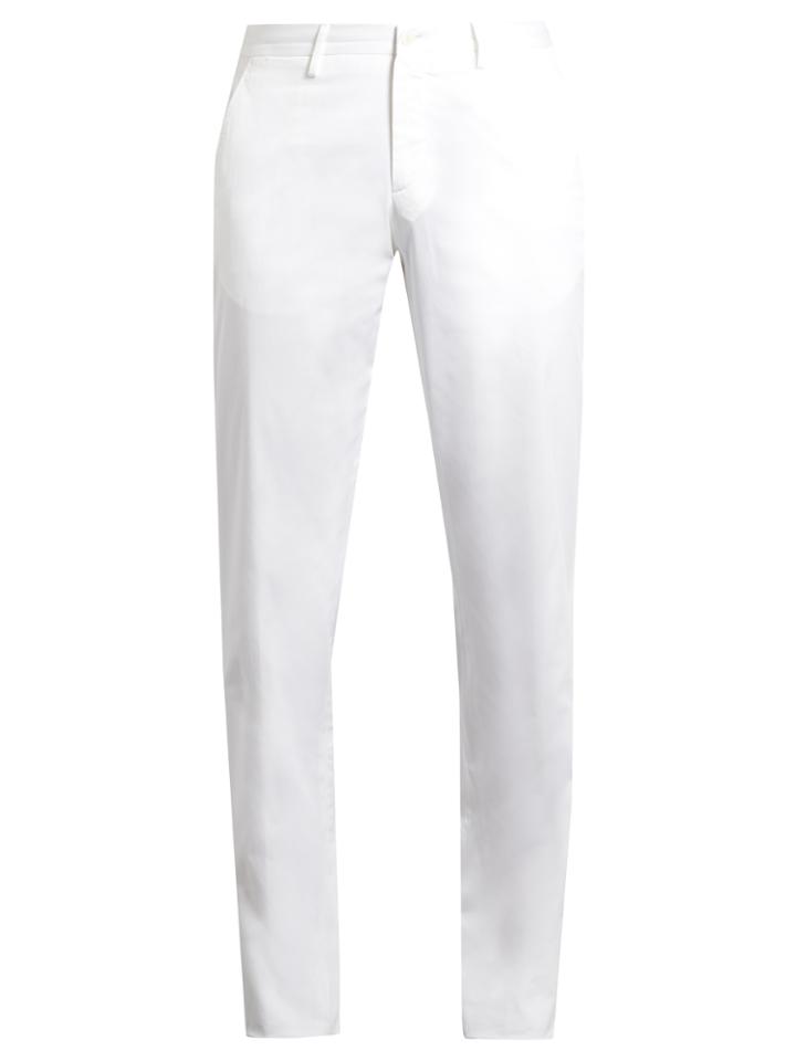 Ermenegildo Zegna Cotton-blend Chino Trousers