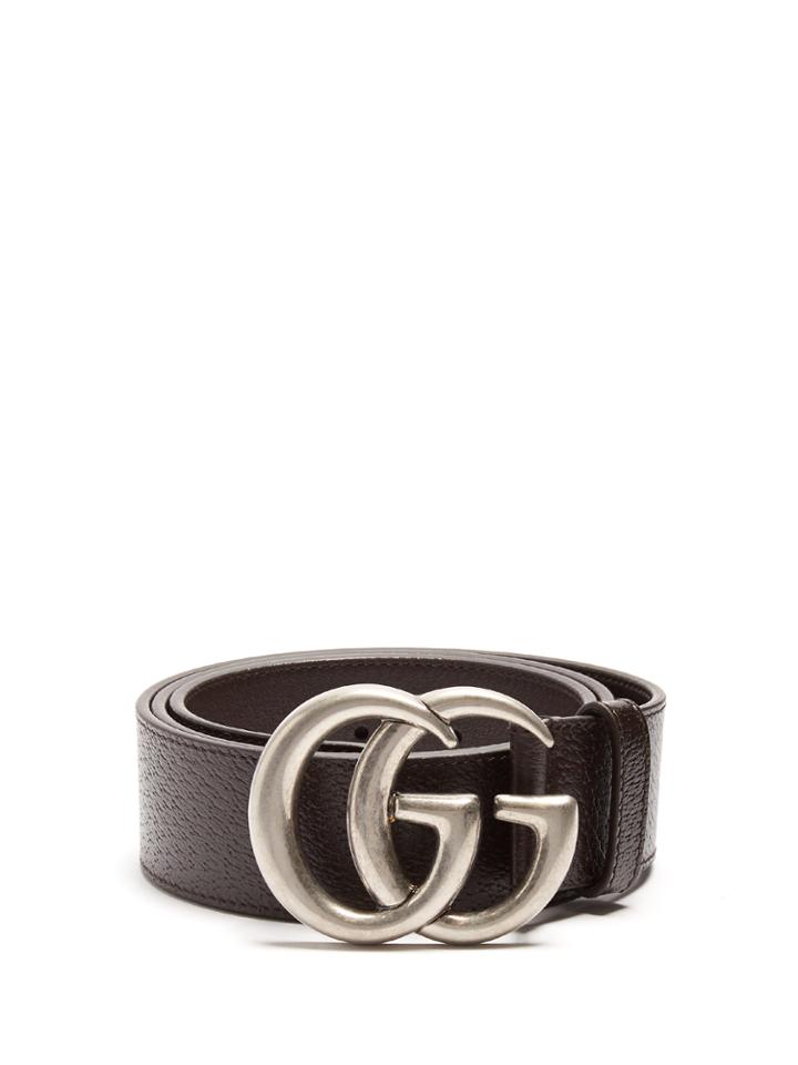 Gucci Gg 4cm Leather Belt
