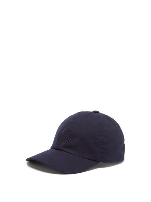 Ralph Lauren Purple Label - Logo-embroidered Cotton-blend Chino Cap - Mens - Navy