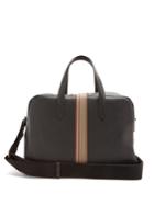 Paul Smith Signature Stripe Leather Weekend Bag
