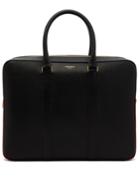 Thom Browne Business Day Tricolour Detail Leather Bag