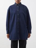 Toteme - Oversized Denim Shirt - Womens - Dark Indigo