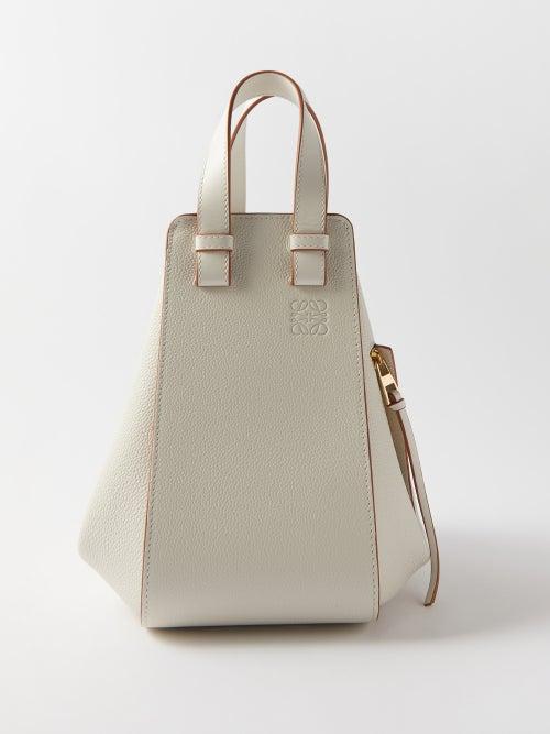 Loewe - Hammock Small Grained-leather Handbag - Womens - White