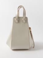 Loewe - Hammock Small Grained-leather Handbag - Womens - White