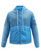 Moncler - Ebizo Printed Ripstop-nylon Hooded Jacket - Mens - Light Blue