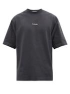 Acne Studios - Extorr Embroidered-logo Crew-neck Cotton T-shirt - Mens - Black