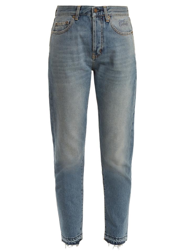 Saint Laurent Mid-rise Straight-leg Jeans