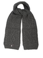 Matchesfashion.com Thom Browne - Cable Knit Wool Scarf - Mens - Grey