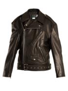 Vetements X Schott Perfecto Oversized Leather Jacket