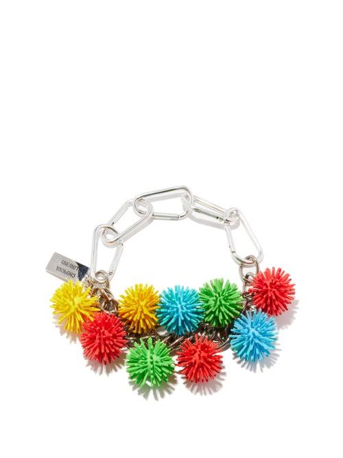 Matchesfashion.com Chopova Lowena - Spike Ball Choker - Womens - Silver Multi