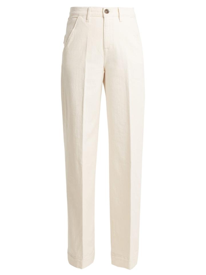 Frame Easy High-rise Wide-leg Jeans