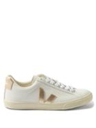 Veja - Esplar V-logo Leather Trainers - Womens - White Multi