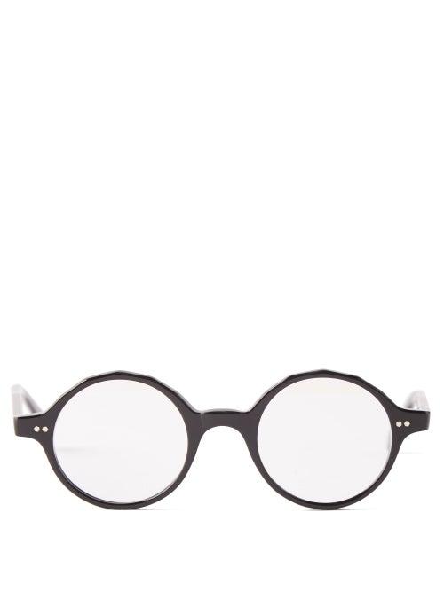 Monc - Lokka Round Bio-acetate Glasses - Mens - Black