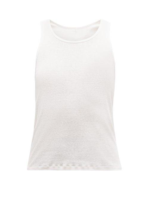 Matchesfashion.com Wardrobe. Nyc - Ribbed Cotton Tank Top - Womens - White