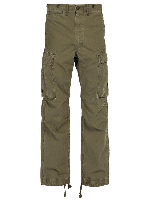 Matchesfashion.com Rrl - Cotton Cargo Trousers - Mens - Khaki
