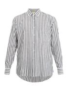 De Bonne Facture Striped Cotton And Linen-blend Shirt
