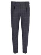 Matchesfashion.com Paul Smith - Checked Wool Trousers - Mens - Blue Multi
